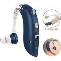 BTE Rechargeable Digital Hearing Aid for Deafness Portable Deaf Elderly BTE Hearing Aids Best Sound Amplifier Adjustable Tone