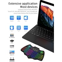 MRSVI Air Mouse Remote Control V18 Backlit Wireless 2.4G Portable Multi-function Mini Keyboard for Smart Android TV BOX
