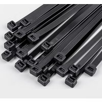 Self-Locking Black Nylon Cable Ties Fastening Ring Zip Wrap Strap Set Plastic Cable Management for Electronics