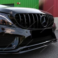 GT Style Air Intake Grille For Mercedes A205 C205 C-Class C250 C300 C400 Coupe/Cabrio 2015-2018 Pre-Lci Front Grille Bodykit