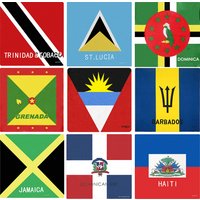 Caribbean Bandana UV Protection Breathable Headwrap for Outdoor Sports Cycling Hiking Running Haiti Jamaica Guyana Dominican Fla