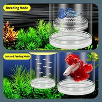 Transparent Floating Aquarium Hatch Box, Multifunctional Fish Breeding Separator for Guppy Zebra Betta Fry Isolation Supplies