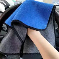 Car Wash Towel 1/5pcs Microfiber Super Absorbency Car Cleaning Cloth Drying Double-Sided Auto Towels Car Care Detailing