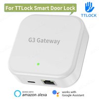 TTLock G3 – Hub de passerelle filaire, pont pour maison intelligente, pour application TTLOCK, serrure de porte intelligente, déverrouillage à distance, commande vocale pour Alexa Google
