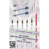 AFV Club Model Parts 48115 AIM-9L/M Sidewinder Missile and Air Combat Training Missile 1/48