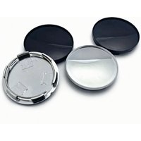 4pcs Blank No Emblem Car Wheel Center Caps 68mm Clips 62mm Wheels Hub Cap No Logo Rim Hubcaps Dust Cover Replace Car Accessories