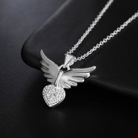 new in 925 Sterling Silver 18 Inches Angel Wing Necklaces For Women Luxury Designer Jewelry GaaBou Jewellery