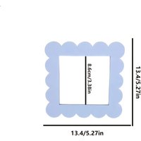 1/2/4pcs Cloud Wave Switch Cover Frame, Wave-Shaped Switch Panel Decorative Border, Aesthetic Wall Switch Decoration for Bedroom