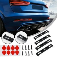 Durable and Stylish European License Plate Frame with Easy Installation for Car 4PCS Frameless License Plate Mount Weather-Proof