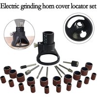 11pc Electric Grinding Horn Cover Locator Tool Set 29pc Rotary File Twist Drill Drilling Electric Grinding Ring Accessory Tool