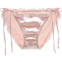 Satin Schnürung Sexy süße schöne süße Lolita Prinzessin Stil Unterwäsche Stretch Rüschen Damen Höschen personalisierte Cosplay Breifs