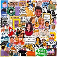10/30/50PCS Hot TV Show Friends Cartoon Stickers Decals DIY Fridge Phone Suitcase Laptop Notebook Car Wall Cool Sticker Gift