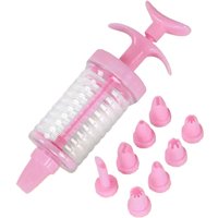 New 8 Pipe Nozzles With Syringe Plastic Cream Baking Nozzle Dispenser Icing Pastry Cream Tips Pastry Tube Decoration Tool