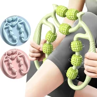 Ring Muscle Roller Massager Foam 360° Legs Acupressure Massager Fat-Reducing Adjustable Body Massager Relief Fatigue