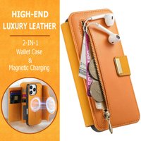 Xperia1 V III VII V Zipper Leather Card Detachable 2IN1 Wallet Case for Sony Xperia 10 VI 5G Luxury Cover Xperia 1 VII 1VI 1VIII