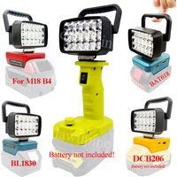 For Makita BL1830 for Milwaukee for Dewalt For Ryobi Li-ion Battery Case 18 Beads Lanterns Spotlight Torch Work Light Lamp