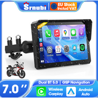 Motocyklowy CarPlay Android Auto Nawigacja GPS Przenośny 7-calowy Ekran IP67 Wodoodporny Akcesoria Motocyklowe Odtwarzacz Multimedialny