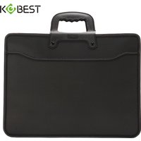 A4 Large Capacity Laptop Handbag Multi-Layer Folder Meeting Storage Briefcase Hand Carry Office File Bag for Business Travel