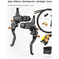 AliExpress JSHOU BIKE 2026 FROG WAKE F-PRO 4-piston hydraulic disc brake kit Black Internal wiring for SURRON LIGHT BEE,MTB,motorcycle,down hill