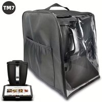 Thermomix TM7 protective cover and dust bag, soundproof dust cover, foldable kitchen protection accessory, transparent cover.