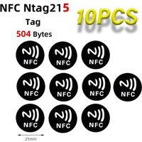 10Pcs Coloful Fast Reading Tag NFC Sticker 13.56 MHZ 540Bytes RFID NFC Tag Stickers Adhesive Labels for NFC Phones Self-adhesive