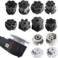 2PCS Tire Coupler Axle Connector Tires Adapter for Children Ride on Car Rubber Tire Upgrade Kit