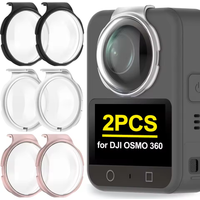 For DJI OSMO 360 Tempered Glass HD Screen Protector Wear-Resistant Optical UV Filter Lens Protector Guard Accessories 2PCS/Set