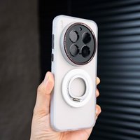 Case For VIVO X300 Pro Magnetic Rotating Stand Frosted Skin-friendly Acrylic Cover Shockproof For Magsafe Wireless Charging