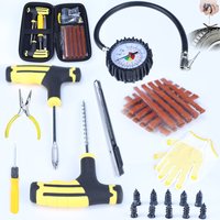 AliExpress NONE 40/36PCS Car Motorcycle Tire Repair Tool Tire Repair Kit Studding Set Auto Bike Tubeless Tire Tyre Puncture Plug Tools