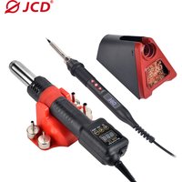 JCD 750W Micro Heat Gun Rework Soldering Air Station LCD Digital Hair Dryer 220V 110V For BGA SMD Hot Air Soldering Tools 8208