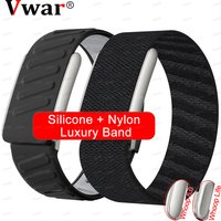 VWAR SuperKnit Nylon Band for Whoop 5.0/MG SportFlex Silicone Strap for Whoop One Peak Life Waterproof and Sweatproof Wristband