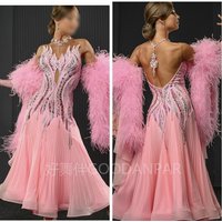 2025 new Standard Ballroom Dance Dress Women Girls Competition Costume Lycra Waltz Stage