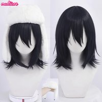Haute qualité Anime Fyodor Dostoïevski Cosplay perruque noir simulé cuir chevelu Fyodor Dostoïevski résistant à la chaleur cheveux Fyodor perruques