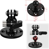 17mm 25mm Ball Head Mount 1/4" 3/8" M6 Thread Screw Nut Adapter Tripod Bracket Camera Flash Fixing Wall Holder Clamping Mount