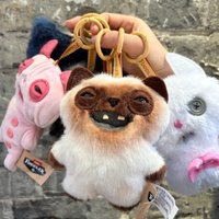 Original Fuggler Dark Alley Cats Series Trendy Blind Box Funny Ugly Monster Plush Toys Keychain Collectible Bag Pendant Gifts