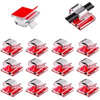 50Pcs Self-Adhesive Cable Clip Wire Protector Fixer Holder Desktop Tidy Management Wire Organizer For Mouse Headset Wire Storage