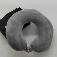 Simple fashion plush U-shaped pillow driving travel neck pillow nap pillow comfortable relief fatigue