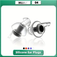 HUAK High Fidelity Concert Ear Plugs, Reusable Earplugs, 24dB Noise Reduction Music Ear Plugs for Concerts, Musicians, DJ's
