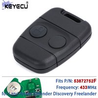 KEYECU 53872752F 3TXB 433MHz Replacement 2 Buttons Remote Key Key Fob for Land Rover Defender Discovery Freelander MG for NIssan