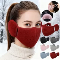 AliExpress NONE 2in1 Winter Thick Warm Ear Mask Face Mask Combination Set, Outdoor Ear Protection Breathable Face Mask for Cycling