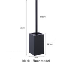 Stainless Steel Toilet Brush Black Bathroom Cleaning Brush Holder with Toilet Brush Wall Mount Available in a variety of colors