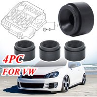 4X Engine Rubber Mounting Bush For VW Golf TDI MK6 Jetta Protective Under Guard Plate Clip Grommet Support Bungs Black Car Parts