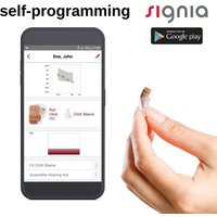 Signia Self-programming for Android invisible hearing aid 8 channel digital APP volume control for mild to moderate hearing loss