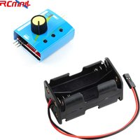 3CH Digital Servo Tester ESC Speed Controller Checker CCPM Servo Consistency Master + 4 Cell AA Battery Holder Case for Servo