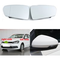 For Volkswagen VW Polo 2019 2020 2021 2022 Car Accessories Side Rearview Mirror Lenses Reflective Glass Lens with Heating 1PCS