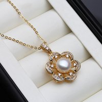 2025 New Natural Pearl Pendant Necklaces For Woman,18k Gold Plated Pearl Necklace Mother Gift Drop Shipping