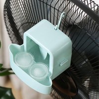 Portable Hanging Fan Mist Cooler Set Quick Cooling Ice Box Attachment with 4 Reusable Cups for Home Floor Fan Refrigeration Tool