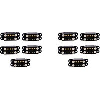 10Pair Magnetic Pogo Pin Connector 3Pin Pogopin Male Female 2.54 Mm Spring Loaded Magnet Connector Power Socket-Y41A