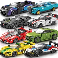 Speed Series Racing Sports Vehiclea Technique Car Supercar Building Blocks Set Bricks Classic MOC Model Toys For Kids