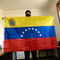 Venezuela Flag 150x90cm Large 3x5 FT Venezuelan National Flag with 8 Stars Polyester Double Stitched Outdoor Indoor Decoration